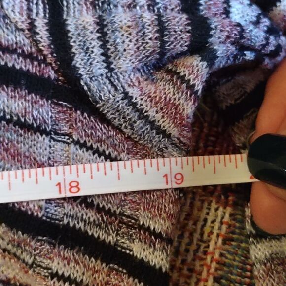Love Fire Women's Size S tunic dress Boho Striped Black Gray Raspberry - Picture 5 of 9